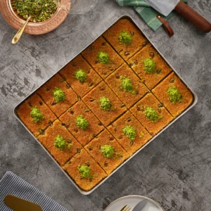 Flat Kadayif with Pistachios – Tray